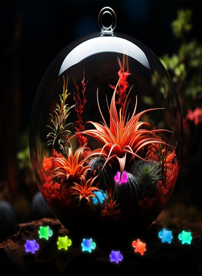 يورونام 70 قطعة من السلاحف الراتنجية الصغيرة للأعمال اليدوية، سلحفاة صغيرة مضيئة لتزيين الحدائق الخيالية وبيوت الدمى والمناظر الطبيعية المصغرة (سلاحف مضيئة) - Image 4